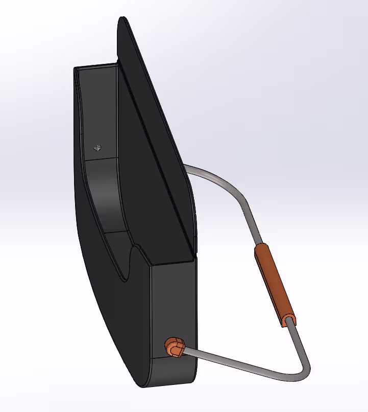 CAD model of Mi-fi router phone case