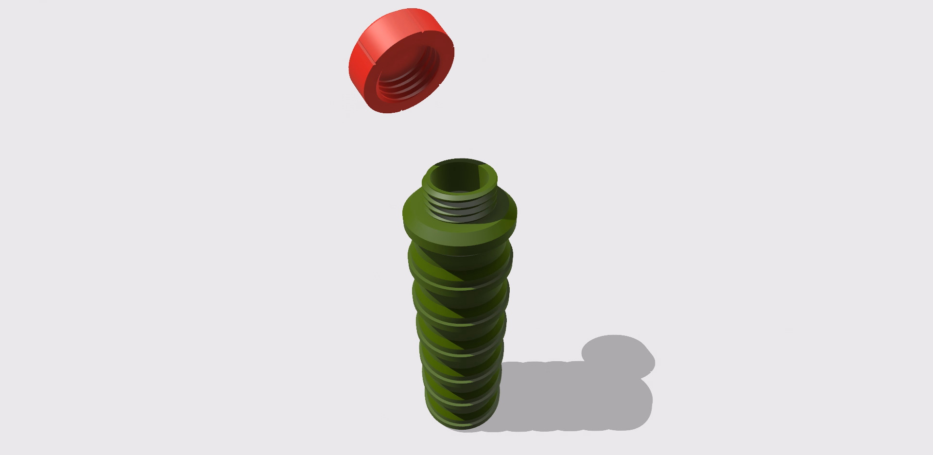 WATERBOTTLE CAD DESIGN & RENDER