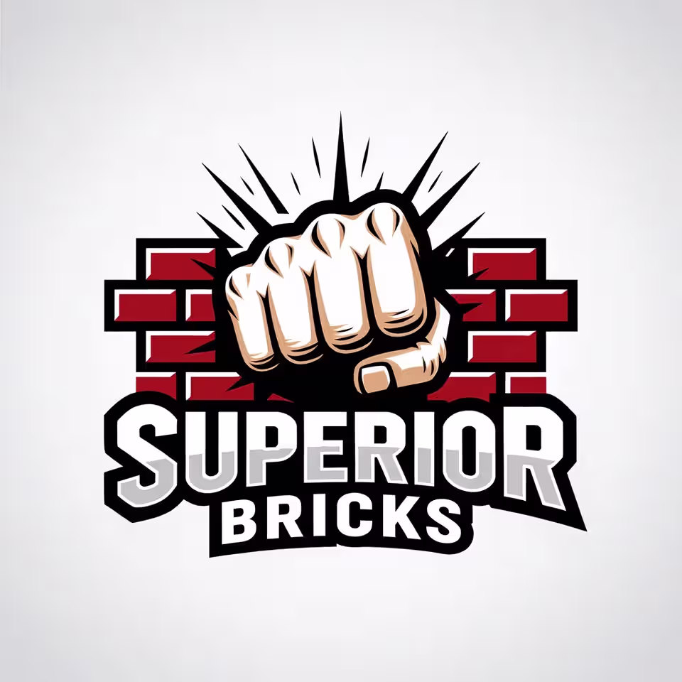 Construction company logo.